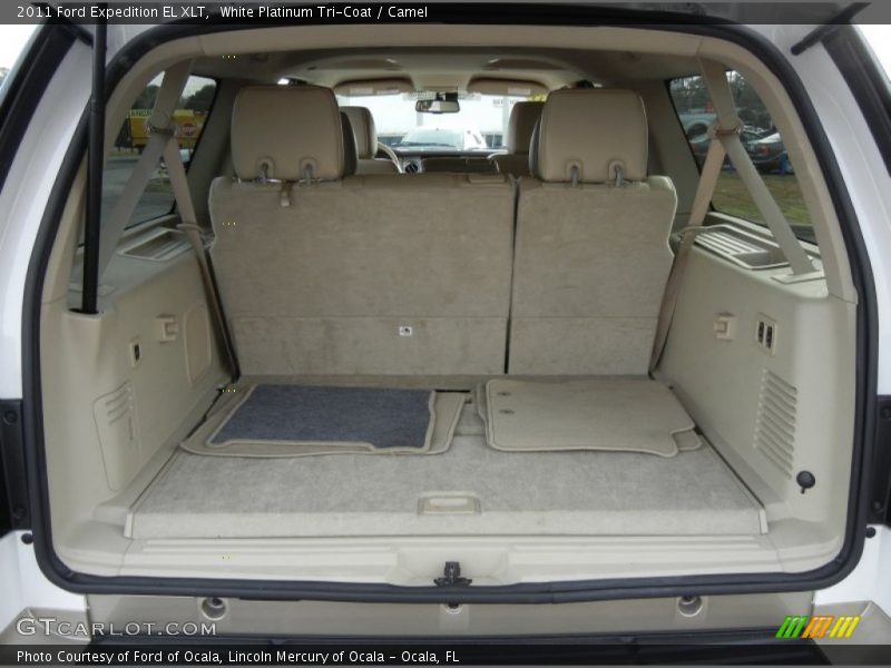 White Platinum Tri-Coat / Camel 2011 Ford Expedition EL XLT