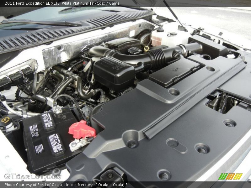 White Platinum Tri-Coat / Camel 2011 Ford Expedition EL XLT