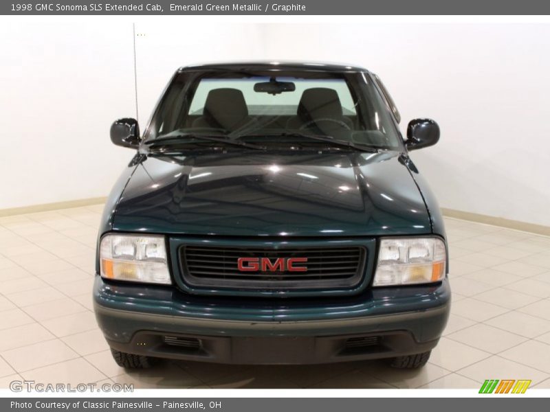 Emerald Green Metallic / Graphite 1998 GMC Sonoma SLS Extended Cab