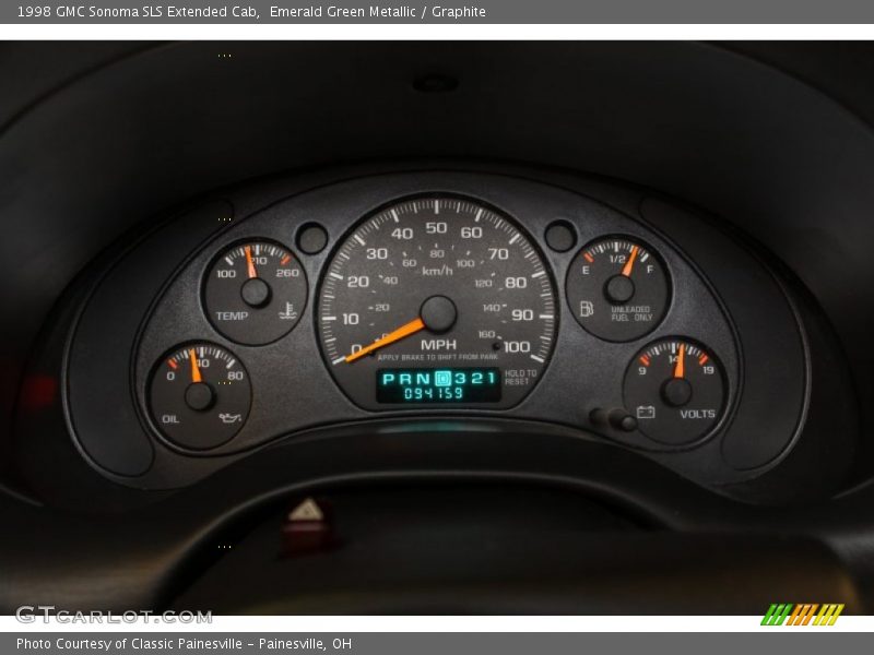  1998 Sonoma SLS Extended Cab SLS Extended Cab Gauges