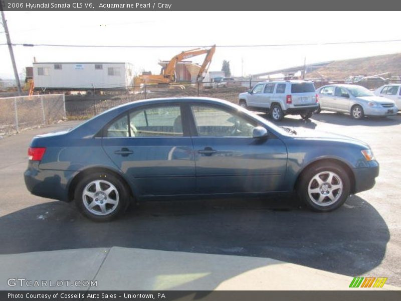 Aquamarine Pearl / Gray 2006 Hyundai Sonata GLS V6