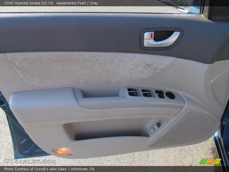Aquamarine Pearl / Gray 2006 Hyundai Sonata GLS V6