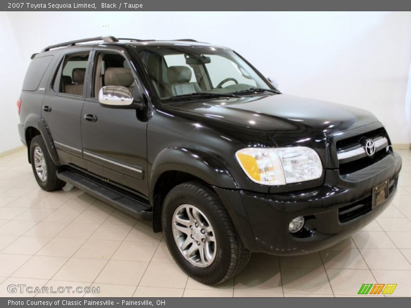Black / Taupe 2007 Toyota Sequoia Limited