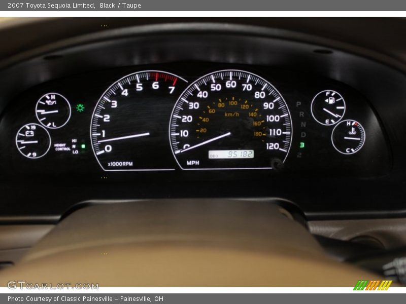 Black / Taupe 2007 Toyota Sequoia Limited