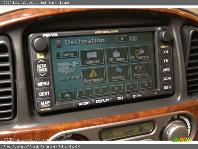 Black / Taupe 2007 Toyota Sequoia Limited