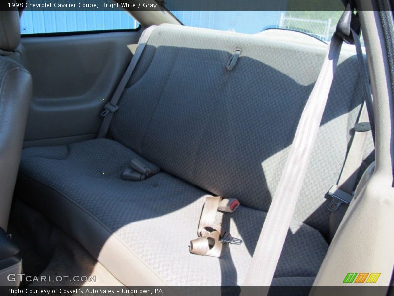 Bright White / Gray 1998 Chevrolet Cavalier Coupe