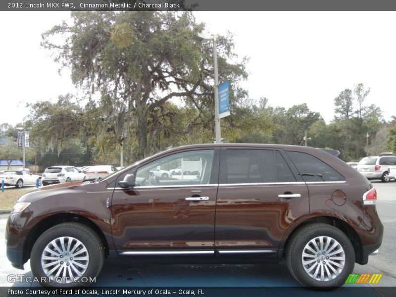 Cinnamon Metallic / Charcoal Black 2012 Lincoln MKX FWD