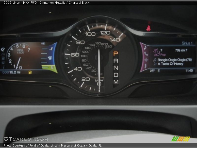 Cinnamon Metallic / Charcoal Black 2012 Lincoln MKX FWD