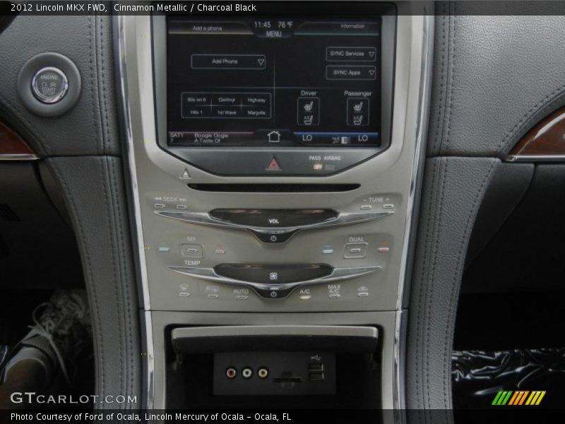 Cinnamon Metallic / Charcoal Black 2012 Lincoln MKX FWD