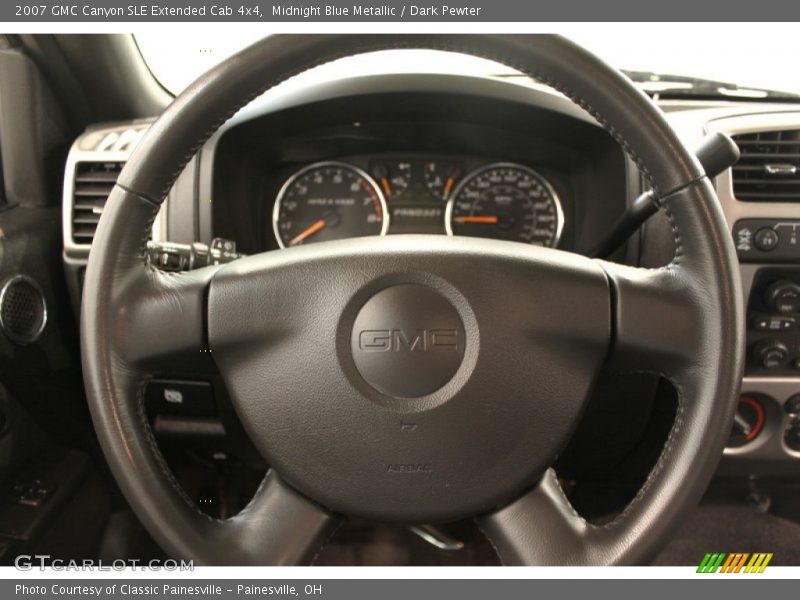 Midnight Blue Metallic / Dark Pewter 2007 GMC Canyon SLE Extended Cab 4x4