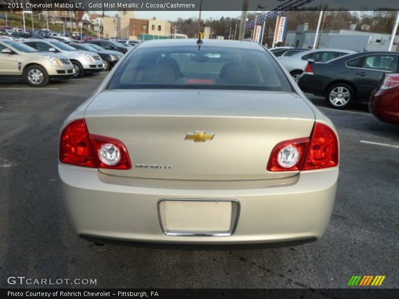 Gold Mist Metallic / Cocoa/Cashmere 2011 Chevrolet Malibu LT