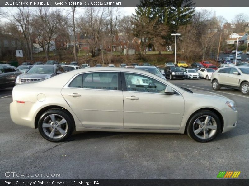 Gold Mist Metallic / Cocoa/Cashmere 2011 Chevrolet Malibu LT