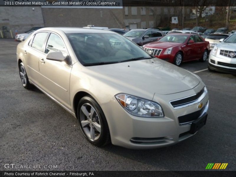 Gold Mist Metallic / Cocoa/Cashmere 2011 Chevrolet Malibu LT