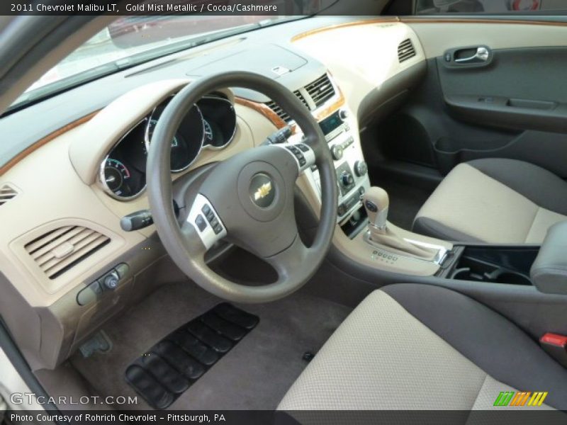 Gold Mist Metallic / Cocoa/Cashmere 2011 Chevrolet Malibu LT
