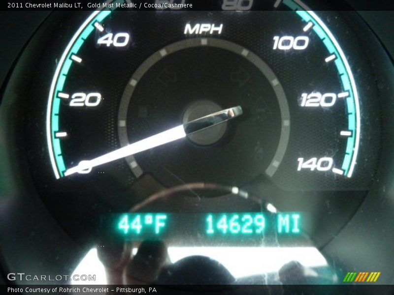 Gold Mist Metallic / Cocoa/Cashmere 2011 Chevrolet Malibu LT
