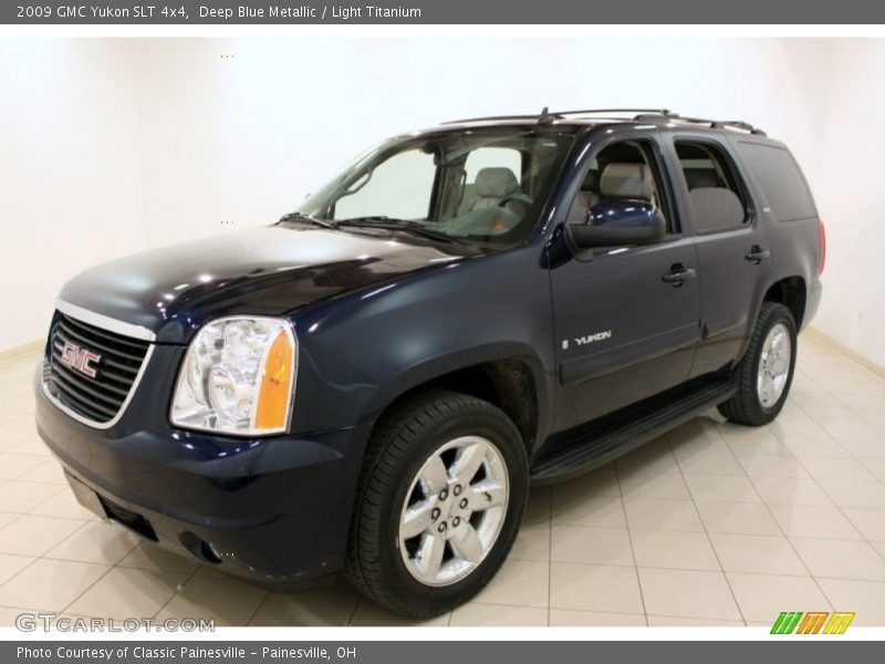 Deep Blue Metallic / Light Titanium 2009 GMC Yukon SLT 4x4