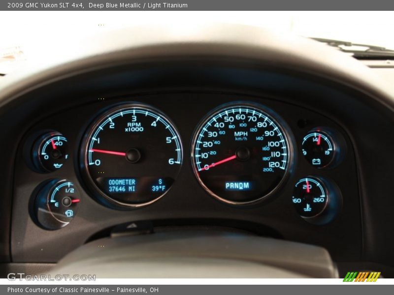 Deep Blue Metallic / Light Titanium 2009 GMC Yukon SLT 4x4