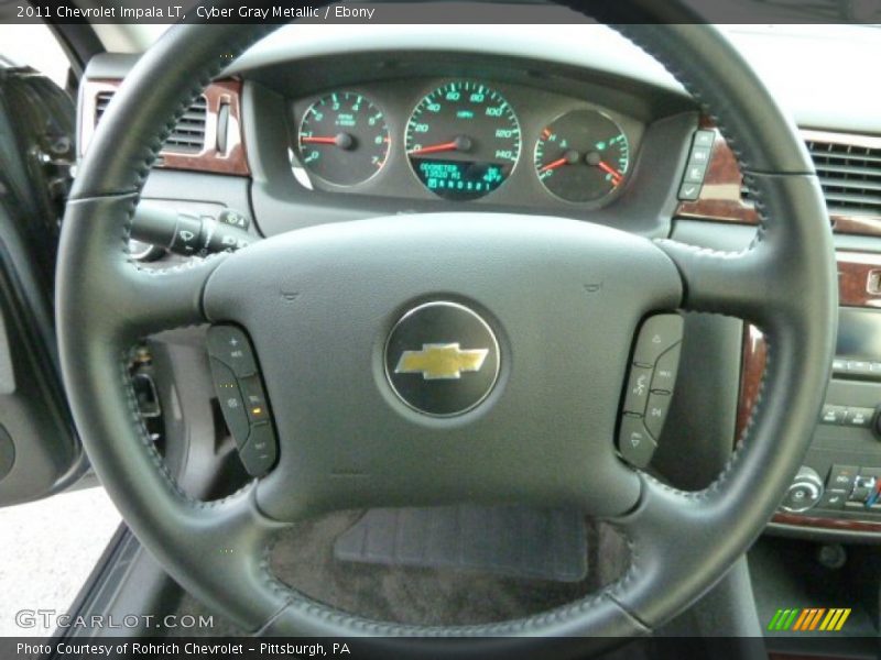Cyber Gray Metallic / Ebony 2011 Chevrolet Impala LT