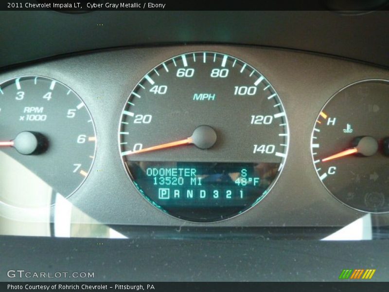 Cyber Gray Metallic / Ebony 2011 Chevrolet Impala LT