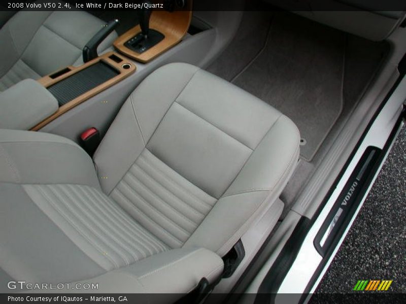 Ice White / Dark Beige/Quartz 2008 Volvo V50 2.4i