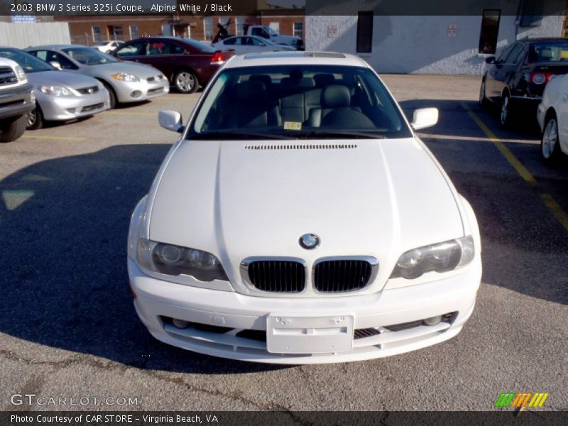 Alpine White / Black 2003 BMW 3 Series 325i Coupe