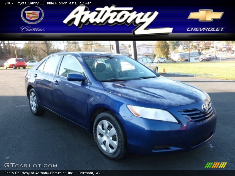 Blue Ribbon Metallic / Ash 2007 Toyota Camry LE