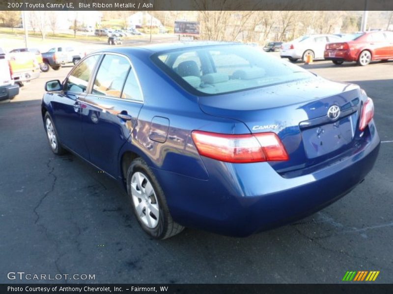 Blue Ribbon Metallic / Ash 2007 Toyota Camry LE
