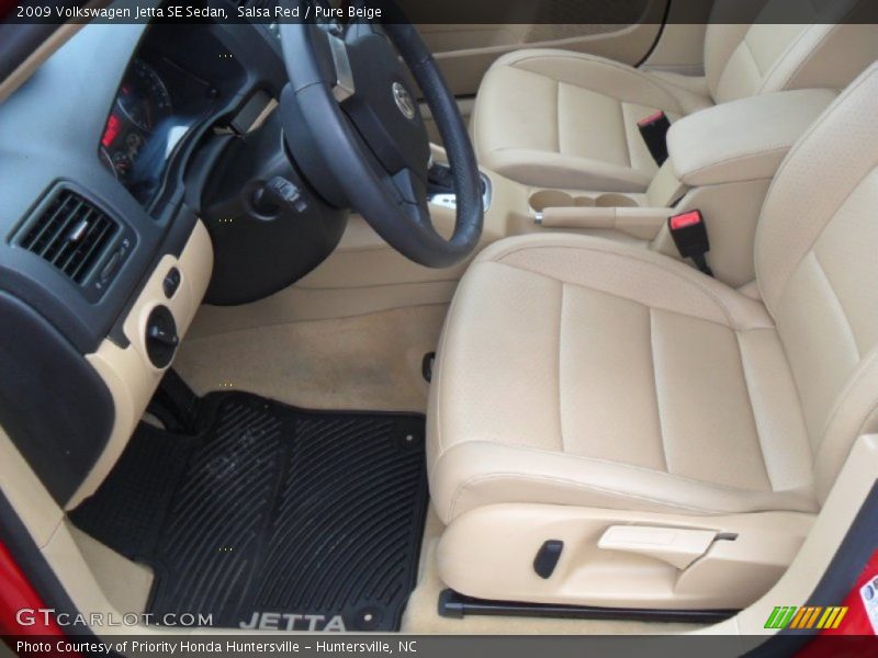 Salsa Red / Pure Beige 2009 Volkswagen Jetta SE Sedan