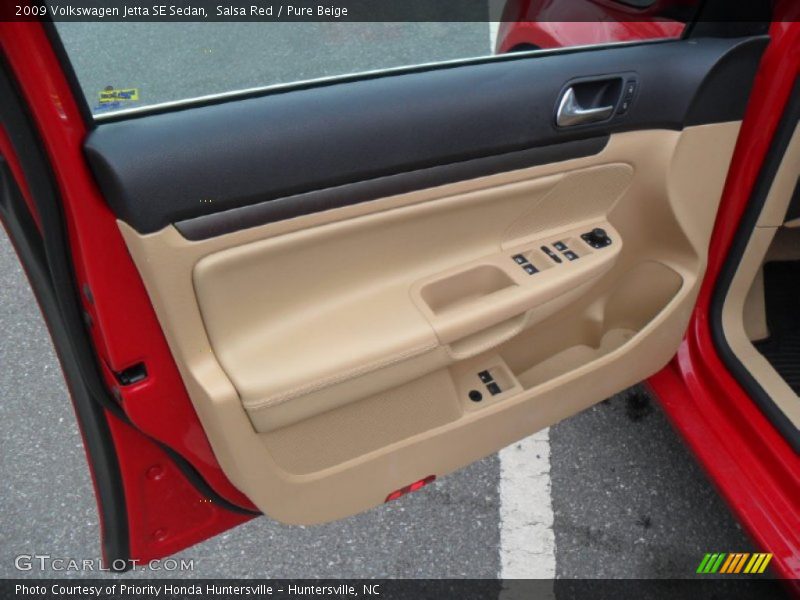 Salsa Red / Pure Beige 2009 Volkswagen Jetta SE Sedan