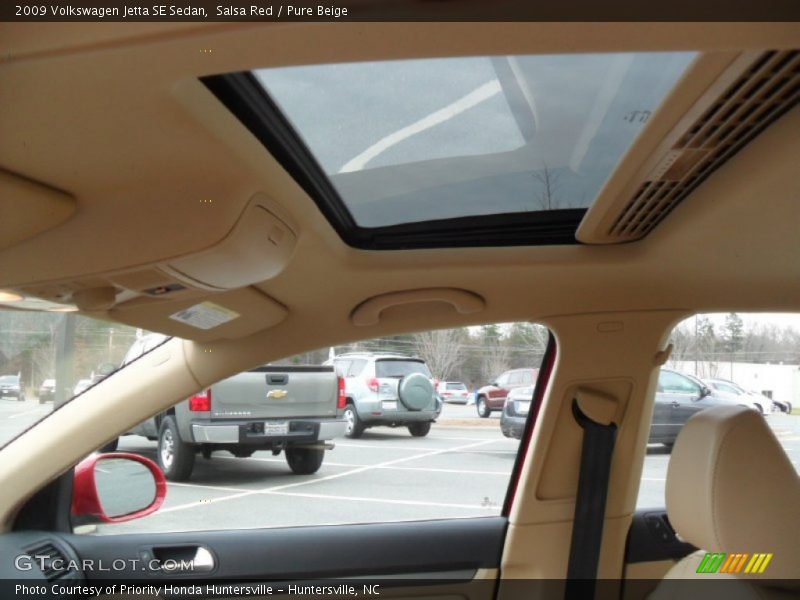 Salsa Red / Pure Beige 2009 Volkswagen Jetta SE Sedan