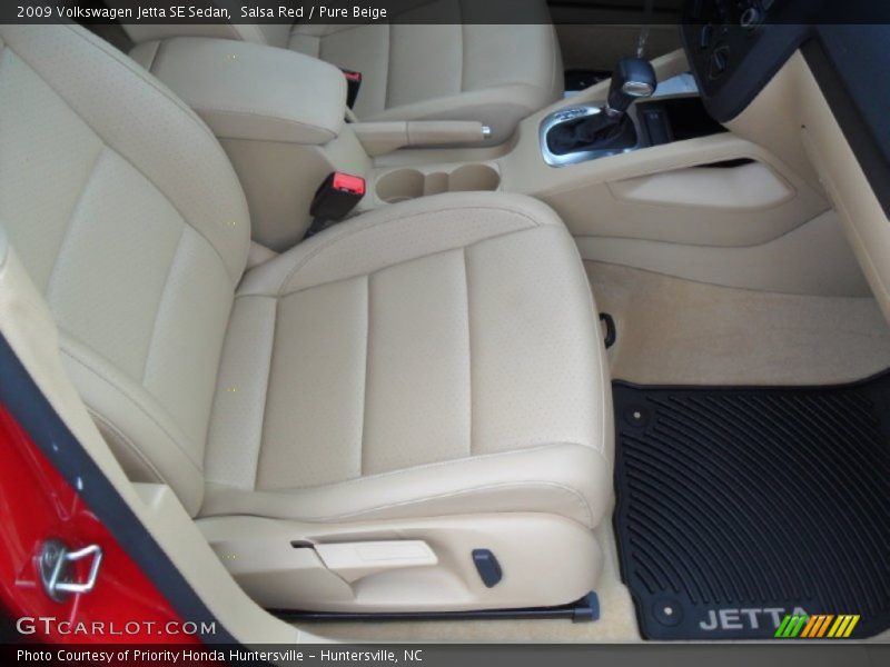 Salsa Red / Pure Beige 2009 Volkswagen Jetta SE Sedan