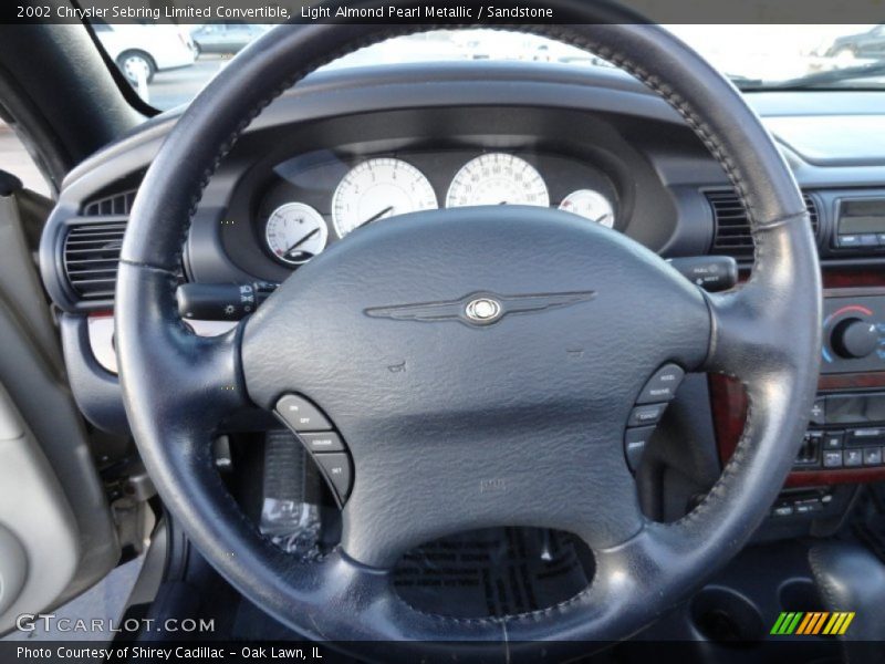 Light Almond Pearl Metallic / Sandstone 2002 Chrysler Sebring Limited Convertible
