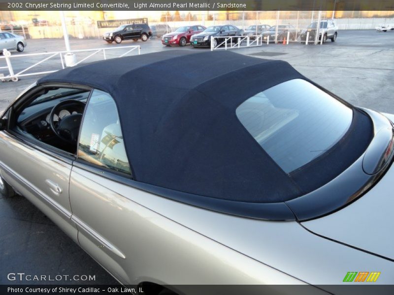 Light Almond Pearl Metallic / Sandstone 2002 Chrysler Sebring Limited Convertible