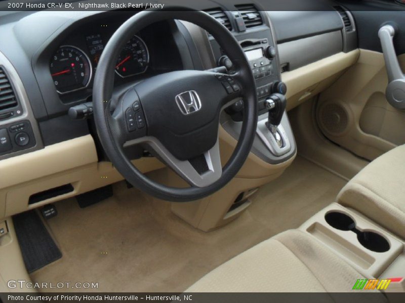 Nighthawk Black Pearl / Ivory 2007 Honda CR-V EX