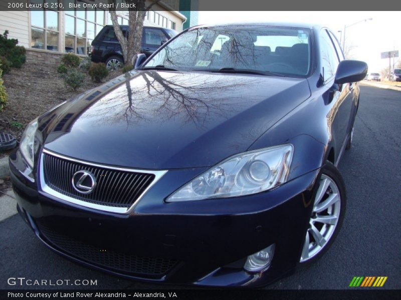 Blue Onyx Pearl / Black 2006 Lexus IS 250