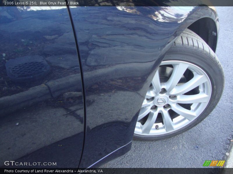 Blue Onyx Pearl / Black 2006 Lexus IS 250