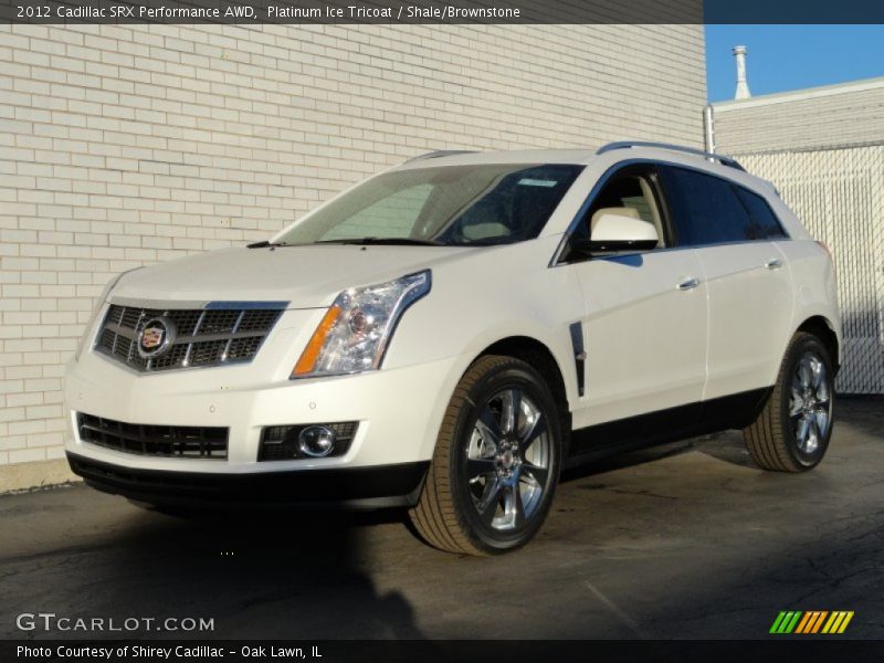 Platinum Ice Tricoat / Shale/Brownstone 2012 Cadillac SRX Performance AWD