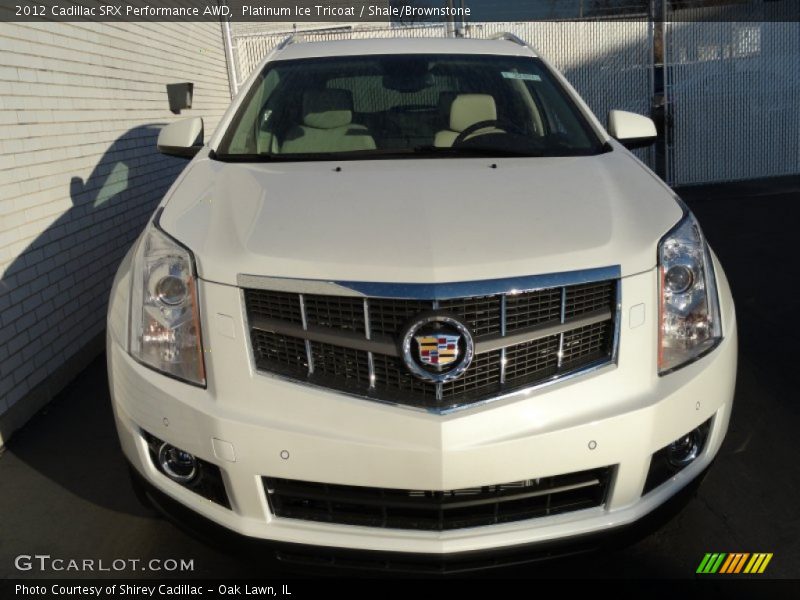 Platinum Ice Tricoat / Shale/Brownstone 2012 Cadillac SRX Performance AWD