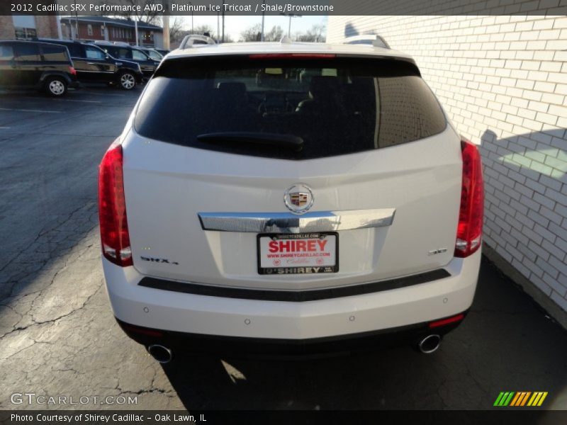 Platinum Ice Tricoat / Shale/Brownstone 2012 Cadillac SRX Performance AWD