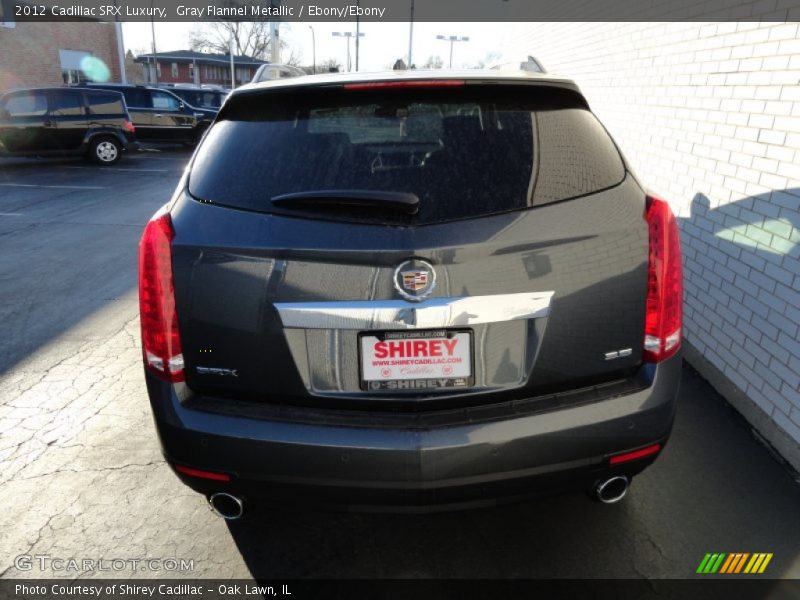 Gray Flannel Metallic / Ebony/Ebony 2012 Cadillac SRX Luxury