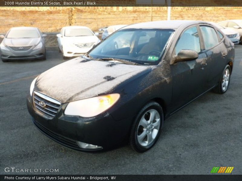 Black Pearl / Black 2008 Hyundai Elantra SE Sedan