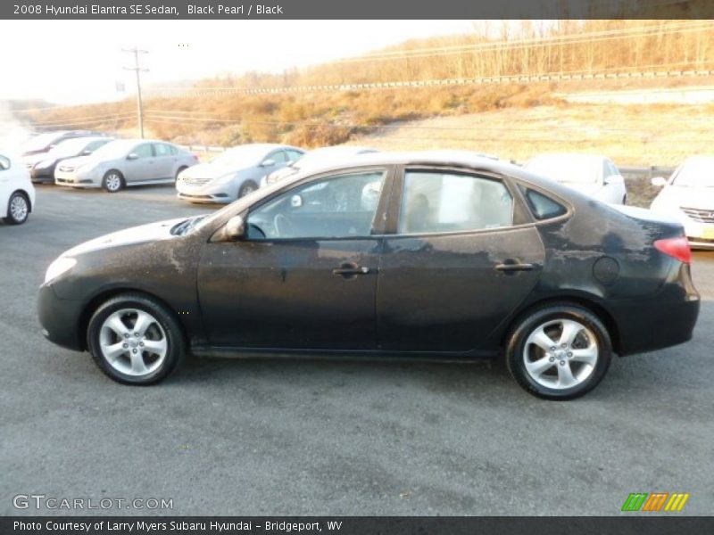 Black Pearl / Black 2008 Hyundai Elantra SE Sedan