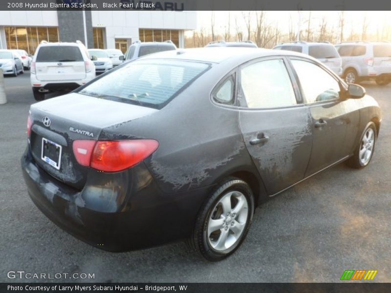 Black Pearl / Black 2008 Hyundai Elantra SE Sedan