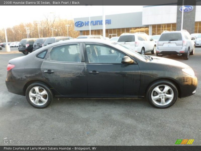Black Pearl / Black 2008 Hyundai Elantra SE Sedan