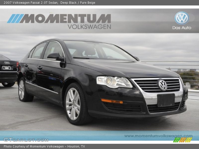 Deep Black / Pure Beige 2007 Volkswagen Passat 2.0T Sedan