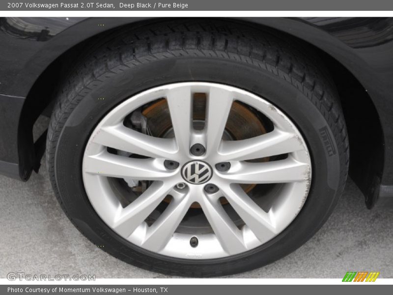 Deep Black / Pure Beige 2007 Volkswagen Passat 2.0T Sedan