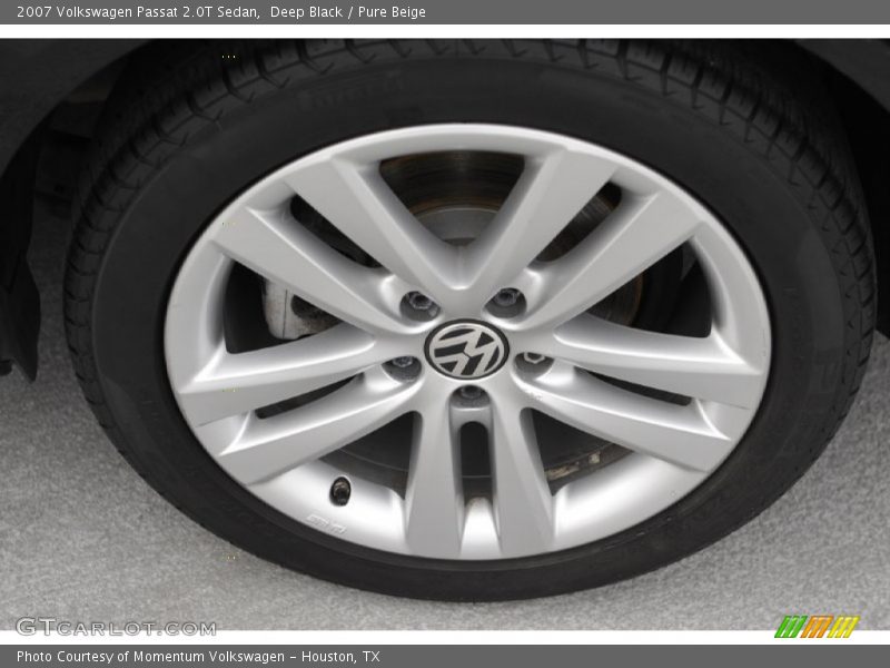 Deep Black / Pure Beige 2007 Volkswagen Passat 2.0T Sedan