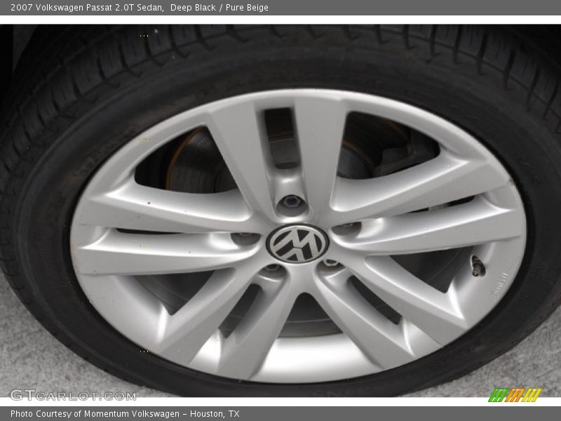 Deep Black / Pure Beige 2007 Volkswagen Passat 2.0T Sedan