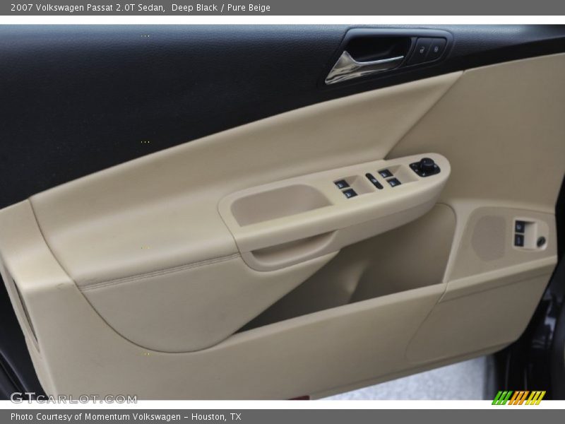 Deep Black / Pure Beige 2007 Volkswagen Passat 2.0T Sedan