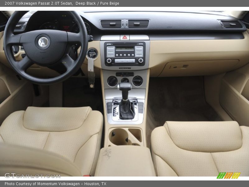 Deep Black / Pure Beige 2007 Volkswagen Passat 2.0T Sedan